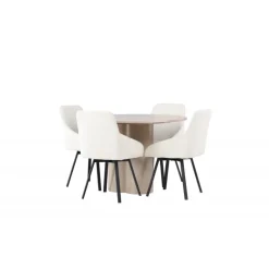 Rundt Spisebordssæt Olivia med stolene Rosie