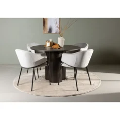 Rundt Spisebordssæt Olivia med stolene Evelina