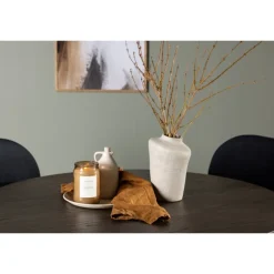 Rundt Spisebordssæt Olivia med stole Stella - Sort og Mocca