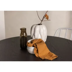 Rundt Spisebordssæt Olivia med Dyron stole - Sort og Gråbeige