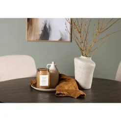 Rundt Spisebordssæt Olivia med stolene Seda - Beige og Mocca