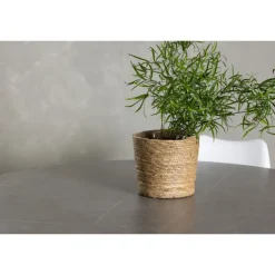 Rundt Spisebordssæt Piazza med stole Zeno - Grå og Hvid