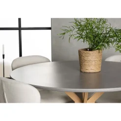 Rundt Spisebordssæt Piazza med stole Lilja