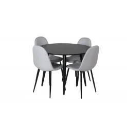 Rundt Spisebordssæt Plaza med stole Polar