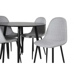 Rundt Spisebordssæt Plaza med stole Polar