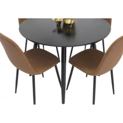 Rundt Spisebordssæt Plaza med stole Polar