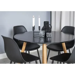 Rundt Spisebordssæt Plaza med stole Polar