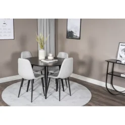 Rundt Spisebordssæt Plaza med stole Polar