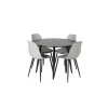 Rundt Spisebordssæt Plaza med stole Polar