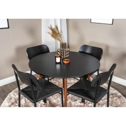 Rundt Spisebordssæt Plaza med stole Polly