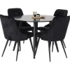 Rundt Spisebordssæt Plaza med stole Velvet Deluxe