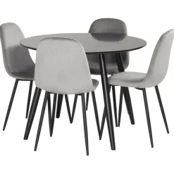 Rundt Spisebordssæt Plaza med stole Polar