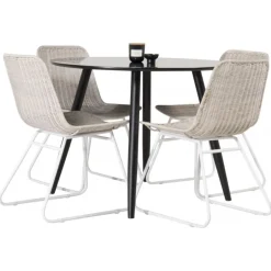 Rundt Spisebordssæt Plaza med stole Cirebon