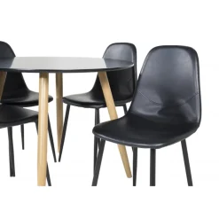 Rundt Spisebordssæt Plaza med stole Polar