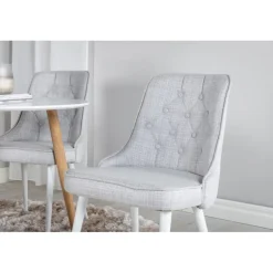 Rundt Spisebordssæt Plaza med stole Velvet Deluxe