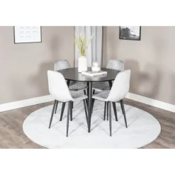 Rundt Spisebordssæt Plaza med stole Polar