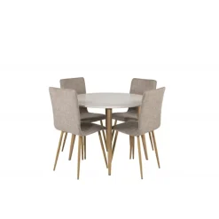 Rundt Spisebordssæt Plaza med stole Windu