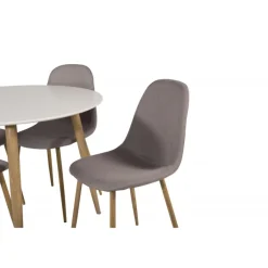 Rundt Spisebordssæt Plaza med stole Polar