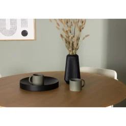 Rundt Spisebordssæt Yadikon med stole Tvist - Beige og Brun