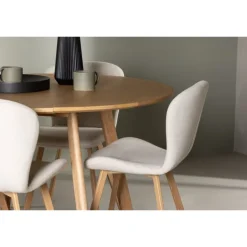 Rundt Spisebordssæt Yadikon med stole Lilja