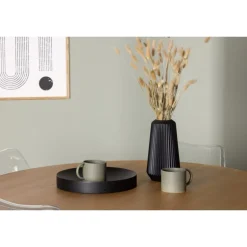 Rundt Spisebordssæt Yadikon med stole Edvin - Brun og Transparent