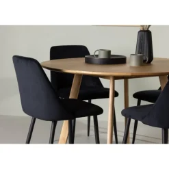 Rundt Spisebordssæt Yadikon med stole Night