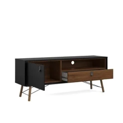 Ry Tvbord - Valnødlook/Mat Sort