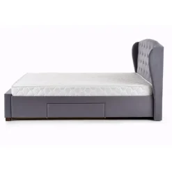 SABRINA velourseng 160x200cm - Grå