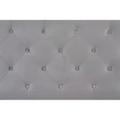 SABRINA velourseng 160x200cm - Grå