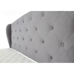 SABRINA velourseng 160x200cm - Grå