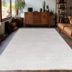 Sahara Indendørs tæppe 3D - Creme