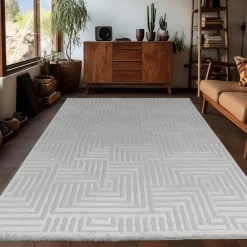 Sahara Indendørs tæppe 3D - Sølv