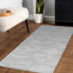 Sahara Indendørs Tæppeløber 3D - Sølv