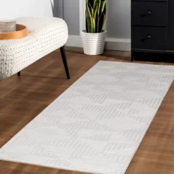 Sahara Indendørs Tæppeløber 3D - Creme