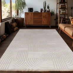 Sahara Indendørs Tæppeløber 3D - Beige