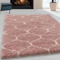 Salsa Shaggy tæppe Skandinavisk - Rosa