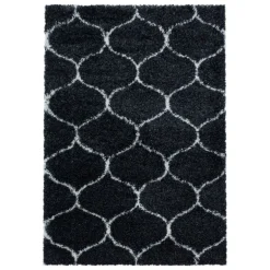 Salsa Shaggy tæppe Skandinavisk - Antracit