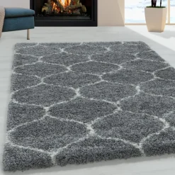 Salsa Shaggy tæppe Skandinavisk - Grå