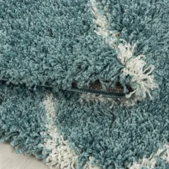 Salsa Shaggy tæppe Skandinavisk - Blå