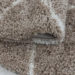 Salsa Shaggy tæppe Skandinavisk - Beige