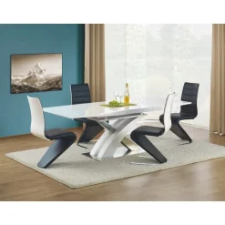 SANDOR Spisebord med udtræk - Hvid