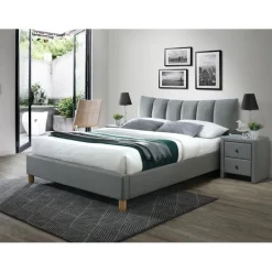 SANDY 2 Seng 160x200cm - Grå