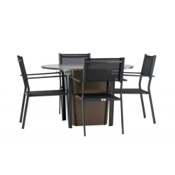 Santa Fe Rund Loungesæt - Havemøbelsæt