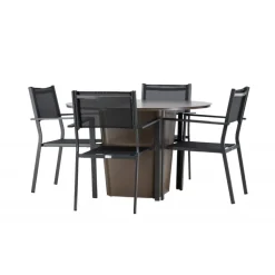 Santa Fe Rund Loungesæt - Havemøbelsæt