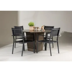 Santa Fe Rund Loungesæt - Havemøbelsæt