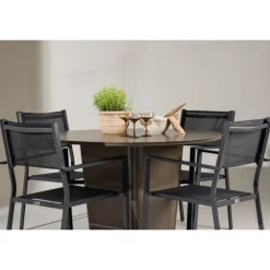 Santa Fe Rund Loungesæt - Havemøbelsæt