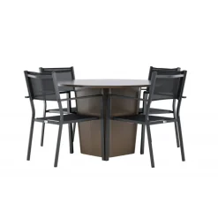 Santa Fe Rund Loungesæt - Havemøbelsæt