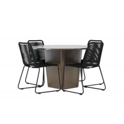 Santa Fe Rund Loungesæt - Havemøbelsæt