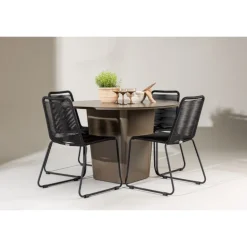 Santa Fe Rund Loungesæt - Havemøbelsæt