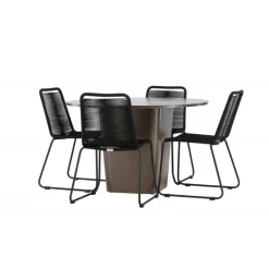 Santa Fe Rund Loungesæt - Havemøbelsæt